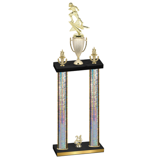 Double Silver Glacier Year Football Trophy