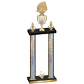Double Silver Glacier Second Place Soccer Trophy