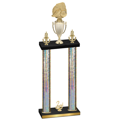 Double Silver Glacier Second Place Soccer Trophy