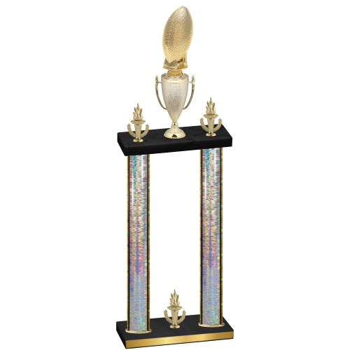 Double Silver Glacier Victory Football Trophy