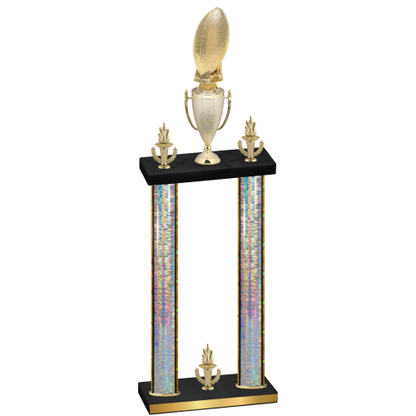Double Silver Glacier Victory Football Trophy