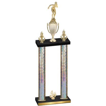 Double Silver Glacier Fourth Place Tennis Trophy