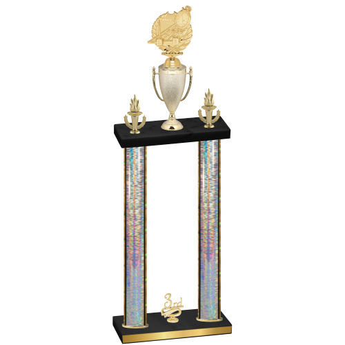 Double Silver Glacier Third Place Swimming Trophy