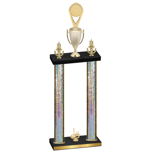 Double Silver Glacier First Place Insert Trophy
