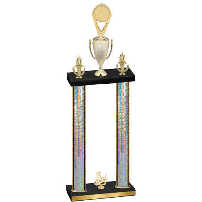Double Silver Glacier Third Place Insert Trophy
