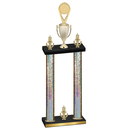 Double Silver Glacier Victory Insert Trophy