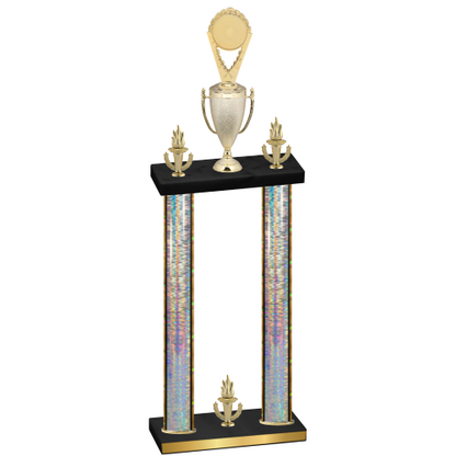 Double Silver Glacier Victory Insert Trophy