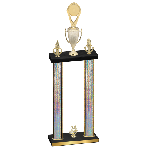 Double Silver Glacier Year Insert Trophy