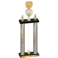 Double Silver Glacier Third Place Cheerleading Trophy