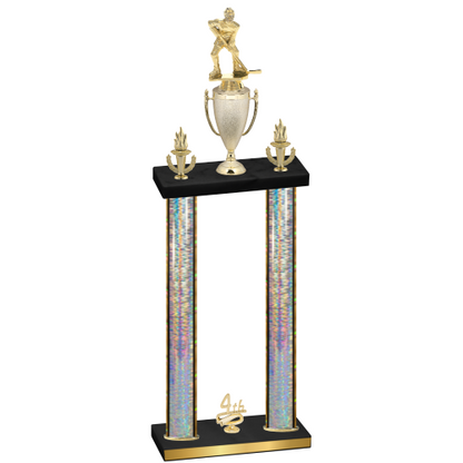 Double Silver Glacier Fourth Place Hockey Trophy