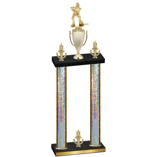 Double Silver Glacier Victory Hockey Trophy