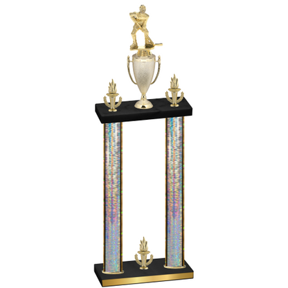 Double Silver Glacier Victory Hockey Trophy