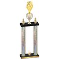 Double Silver Glacier First Place Pickleball Trophy