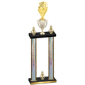 Double Silver Glacier Victory Pickleball Trophy
