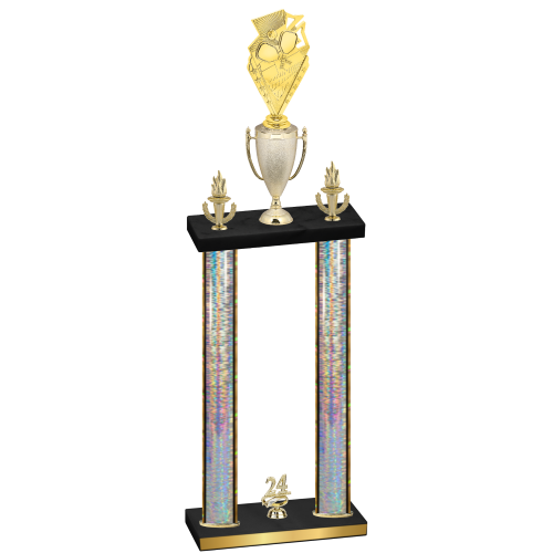 Double Silver Glacier Year Pickleball Trophy