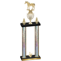 Double Silver Glacier Third Place Horses Trophy