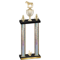 Double Silver Glacier Third Place Horses Trophy