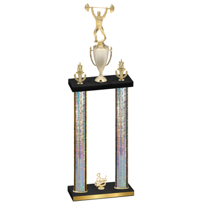 Double Silver Glacier Third Place Weights Trophy