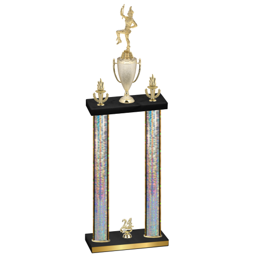Double Silver Glacier Year Majorette Trophy