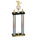 Double Silver Glacier Third Place Fishing Trophy