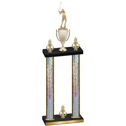 Double Silver Glacier Victory Golf Trophy