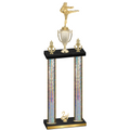 Double Silver Glacier Second Place Karate Trophy