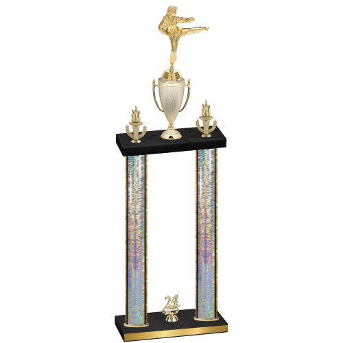 Double Silver Glacier Year Karate Trophy