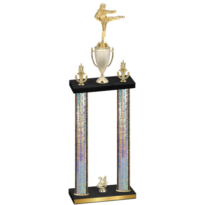 Double Silver Glacier Year Karate Trophy