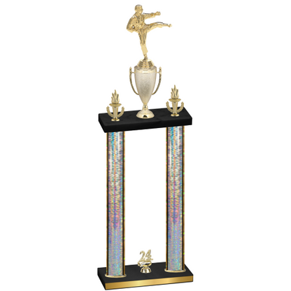 Double Silver Glacier Year Karate Trophy
