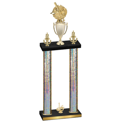 Double Silver Glacier First Place Baseball Trophy