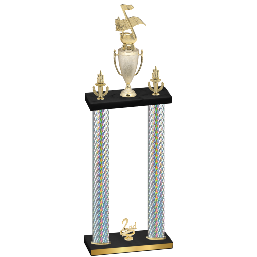 Double Silver Carbon Fiber Second Place Music Trophy