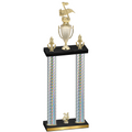 Double Silver Carbon Fiber Year Music Trophy