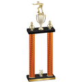 Double Orange Carbon Fiber Year Shooter Trophy