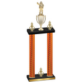 Double Orange Carbon Fiber Victory Holiday Trophy