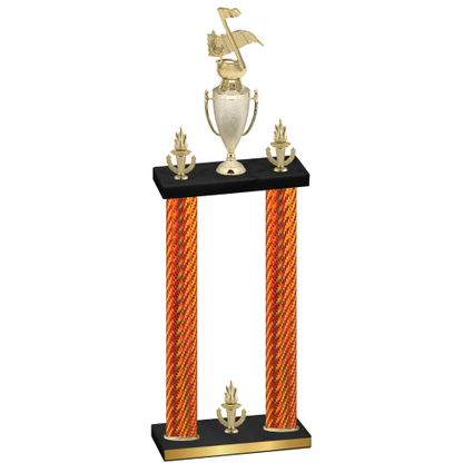 Double Orange Carbon Fiber Victory Music Trophy