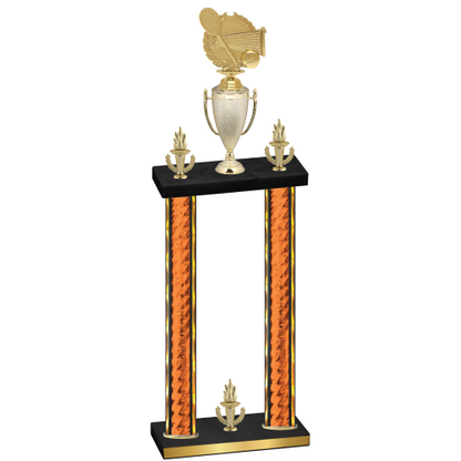 Double Orange Glacier Victory Tennis Trophy