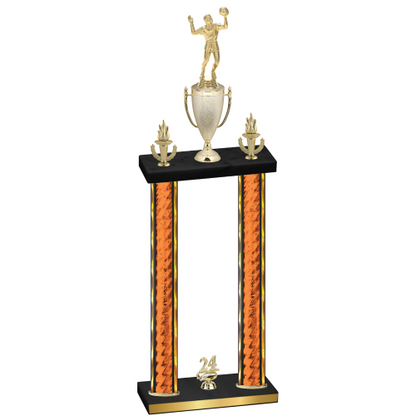 Double Orange Glacier Year Volleyball Trophy