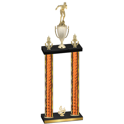 Double Orange Glacier Fourth Place Swimming Trophy