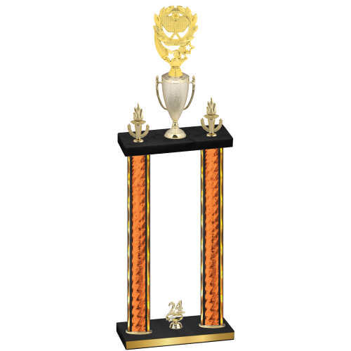 Double Orange Glacier Year Pickleball Trophy