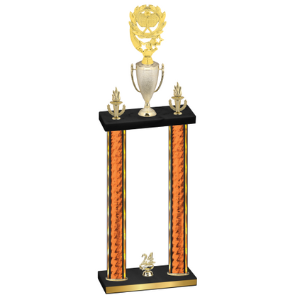Double Orange Glacier Year Pickleball Trophy
