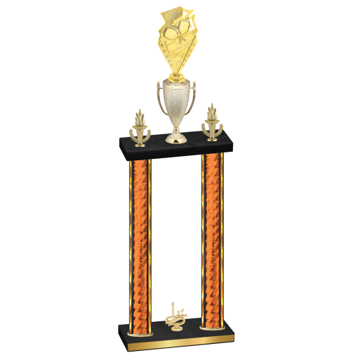 Double Orange Glacier First Place Pickleball Trophy