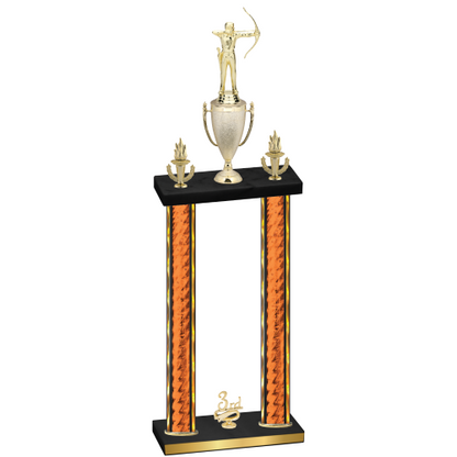 Double Orange Glacier Third Place Archery Trophy