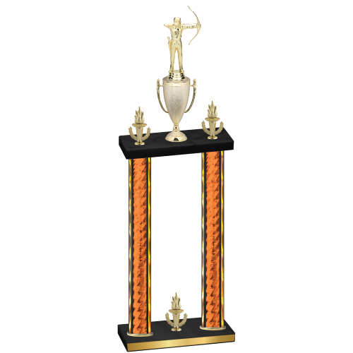 Double Orange Glacier Victory Archery Trophy