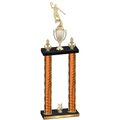 Double Orange Glacier Year Basketball Trophy