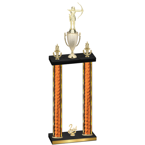 Double Orange Glacier Second Place Archery Trophy