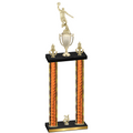 Double Orange Glacier Year Basketball Trophy