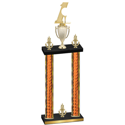 Double Orange Glacier Victory Golf Trophy