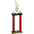 Double Red Glacier Year Football Trophy