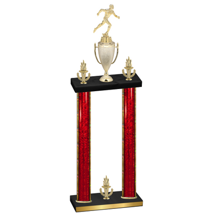 Double Red Glacier Victory Running Trophy