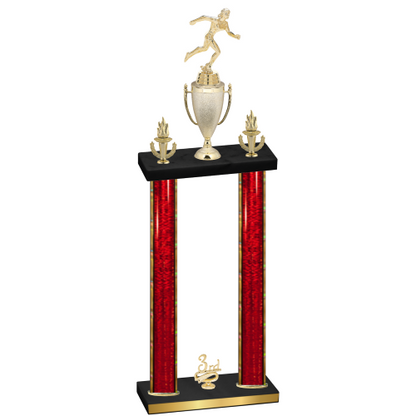 Double Red Glacier Third Place Running Trophy